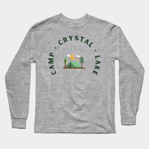 Camp Crystal Lake Long Sleeve T-Shirt by Asanisimasa